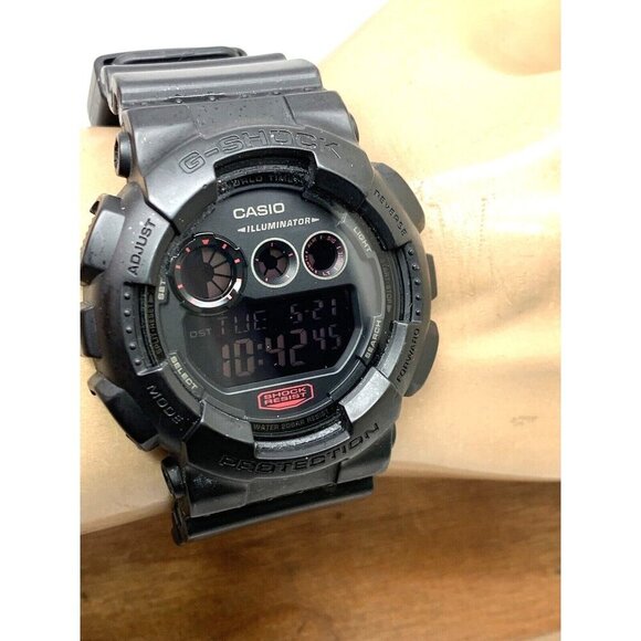 Casio Men's Watch G-Shock GD120CMB Quartz Black Resin Quartz Digital 3427 - Picture 11 of 14